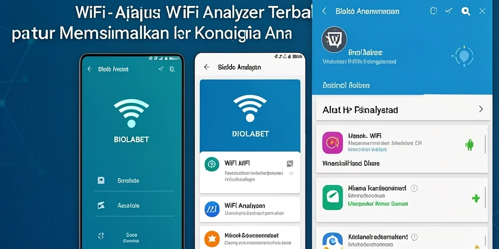 Tampilan antarmuka BIOLABET yang informatif untuk analisis WiFi.
