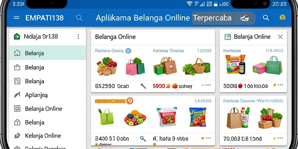 Tampilan antarmuka <strong>EMPATI138</strong> yang modern untuk belanja online.