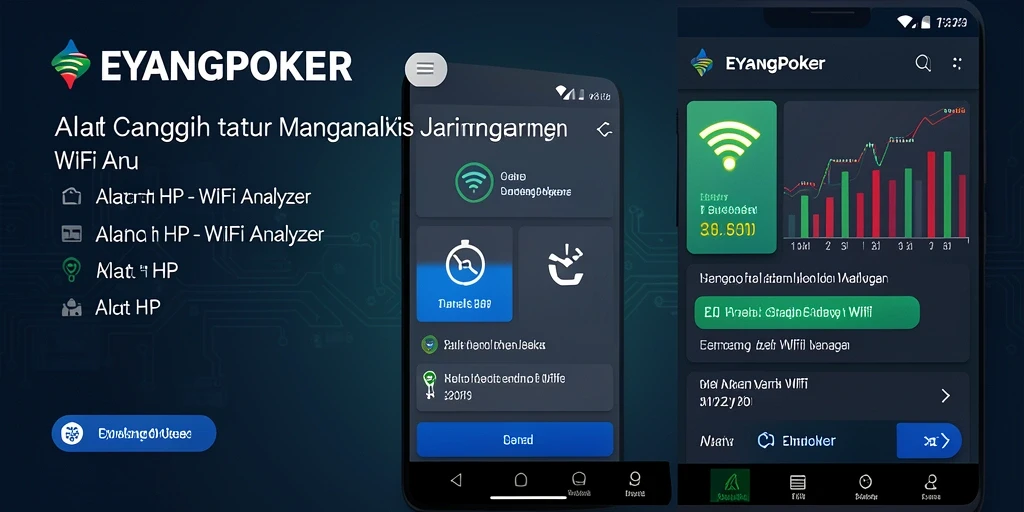 Antarmuka EYANGPOKER menampilkan analisis jaringan WiFi yang jelas dan informatif.