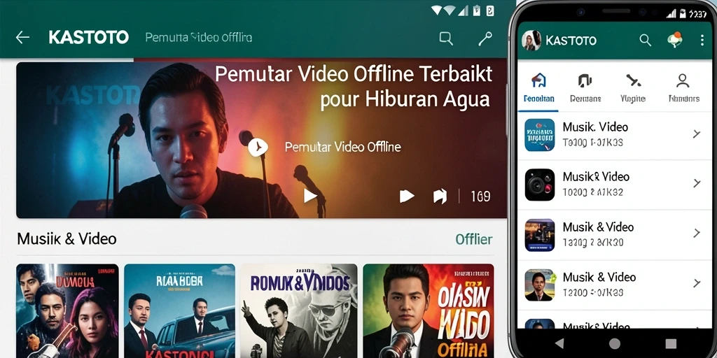 Antarmuka KASTOTO yang intuitif untuk Pemutar Video Offline.