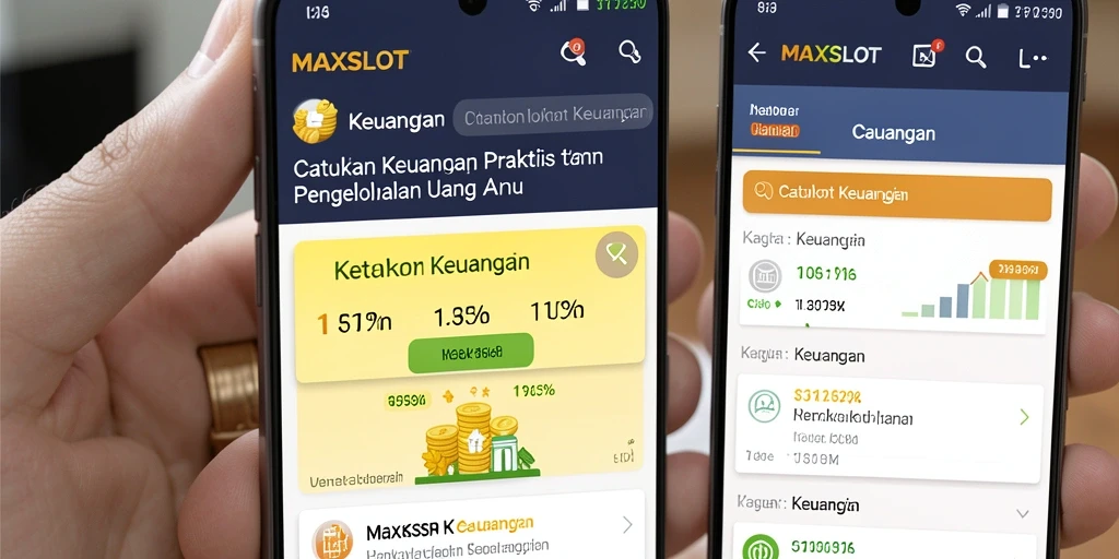 Antarmuka MAXSLOT yang jelas dan fungsional untuk Catatan Keuangan.