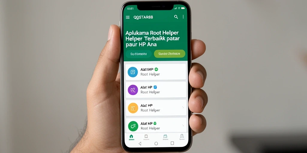 Tampilan antarmuka aplikasi QQSTAR88 yang sederhana dan mudah dipahami.