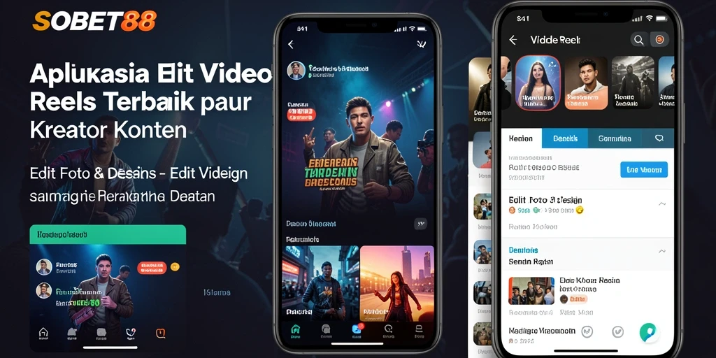 Antarmuka SOBET88 yang intuitif untuk Edit Video Reels.