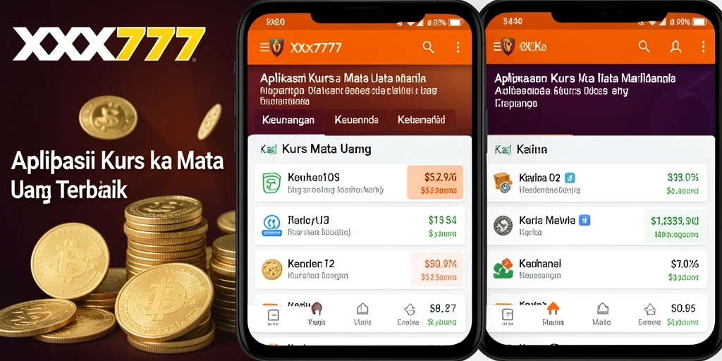 Tampilan antarmuka utama aplikasi XXX777 yang informatif dan interaktif.